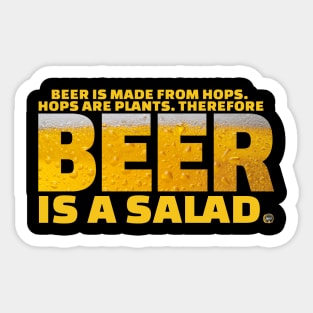 Beer is salad Sticker